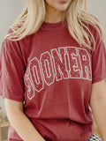 OU Sooners Polka Dot Puff Ink Crimson CC Tee