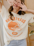 Tennessee Vols Varsity Stamp Off White Thrifted Tee