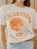 Tennessee Vols Varsity Stamp Off White Thrifted Tee