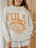 Tennessee Vols Campus Classic Gray Roll Neck Sweatshirt
