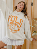 Tennessee Vols Campus Classic Gray Roll Neck Sweatshirt