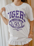 LSU Tigers Campus Classic Ash Gray Thrifted Tee
