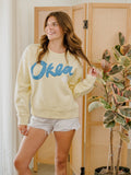 OKLA 1907 Puff Ink Butter Hi-Dive Oversized Crew