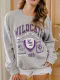 KSU Wildcats Prep Patch Gray Thrifted Sweatshirt