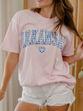 Arkansas Heart Gingham Print Blossom Tee