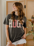 Arkansas Razorbacks Hogs Quilted Puff Ink Pepper CC Tee