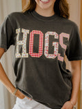 Arkansas Razorbacks Hogs Quilted Puff Ink Pepper CC Tee
