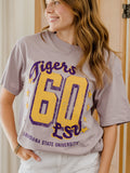 LSU Tigers Jersey Patch Violet Heavyweight Tee