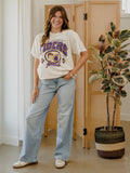 LSU Tigers Gridiron League Off White Thrifted Tee