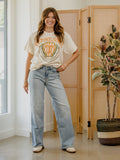 Tennessee Vols Striped Crest Off White Thrifted Tee