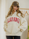 Alabama Crimson Tide Varsity Plaid Off White Hoodie