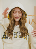 App State Mountaineers Varsity Plaid Off White Hoodie