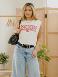 Retro Beat Texas OU Sooners Off White Muscle Tank