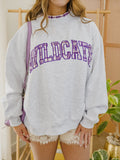 KSU Wildcats Varsity Plaid Mock Neck Sweatshirt