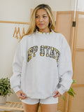 App State Mountaineers Varsity Plaid Mock Neck Sweatshirt