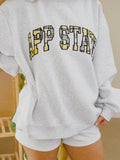 App State Mountaineers Varsity Plaid Mock Neck Sweatshirt