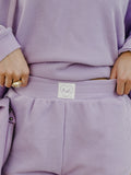 LivyLu Signature Waffle Purple Lounge Shorts