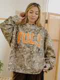 Tennessee Vols Classic Arch Camo Weekend Mock Neck Sweatshirt