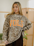 Tennessee Vols Classic Arch Camo Weekend Mock Neck Sweatshirt
