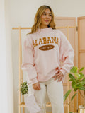Alabama Western Established Date Weekend Edit Pink Mock Neck Sweatshirt