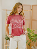 OU Sooners Beat Texas Polka Dot Puff Ink Crimson CC Tee