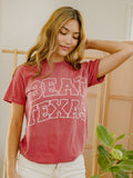 OU Sooners Beat Texas Polka Dot Puff Ink Crimson CC Tee