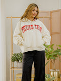 Texas Tech Varsity Plaid Off White Hoodie