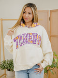 LSU Tigers Varsity Plaid Off White Hoodie