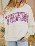 LSU Tigers Varsity Plaid Off White Hoodie