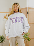 TCU Horned Frogs Varsity Plaid Mock Neck Sweatshirt
