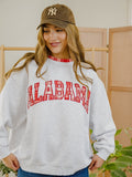 Alabama Crimson Tide Varsity Plaid Mock Neck Sweatshirt