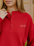 Texas Tech Stitched Red Signature Waffle Top