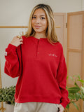 Texas Tech Stitched Red Signature Waffle Top