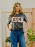 Texas Tech Quilted Puff Ink Pepper CC Tee