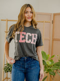 Texas Tech Quilted Puff Ink Pepper CC Tee