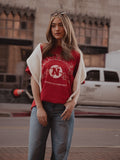 Nebraska Huskers Heritage Plaid Baseball Crimson CC Tee