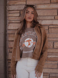 Tennessee Vols Heritage Plaid Baseball Brown Tank
