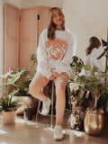 OSU Cowboys Gridiron Weekend Edit Ash Gray Mock Neck Sweatshirt