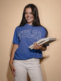University of Tulsa Polka Dot Puff Ink Blue CC Tee