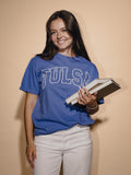 University of Tulsa Polka Dot Puff Ink Blue CC Tee