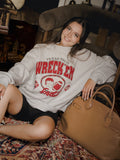 Texas Tech Gridiron Weekend Edit Ash Gray Mock Neck Sweatshirt