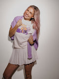 LSU Tigers Football Pennant Vintage White Ellie Perfect Tee