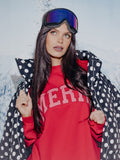 Merry Stripe Weekend Edit Red Mock Neck Sweatshirt