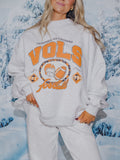 Tennessee Vols Gridiron Weekend Edit Ash Gray Mock Neck Sweatshirt