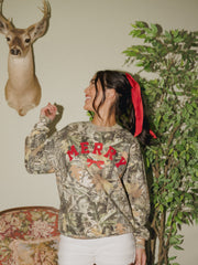 Merry Bow Camouflage Sweatshirt