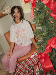 Ski Ya Later White Thrifted Tee