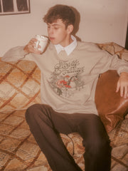 Christmas Howdy Holiday Sand Thrifted Sweatshirt