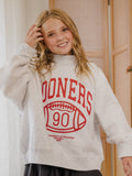 Children's OU Sooners Campus Classic Gray Mock Neck Sweatshirt