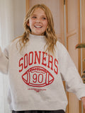 Children's OU Sooners Campus Classic Gray Mock Neck Sweatshirt