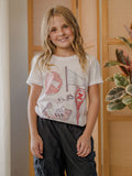 Children's Nebraska Huskers Volleyball Memorabilia Front Only White Tee